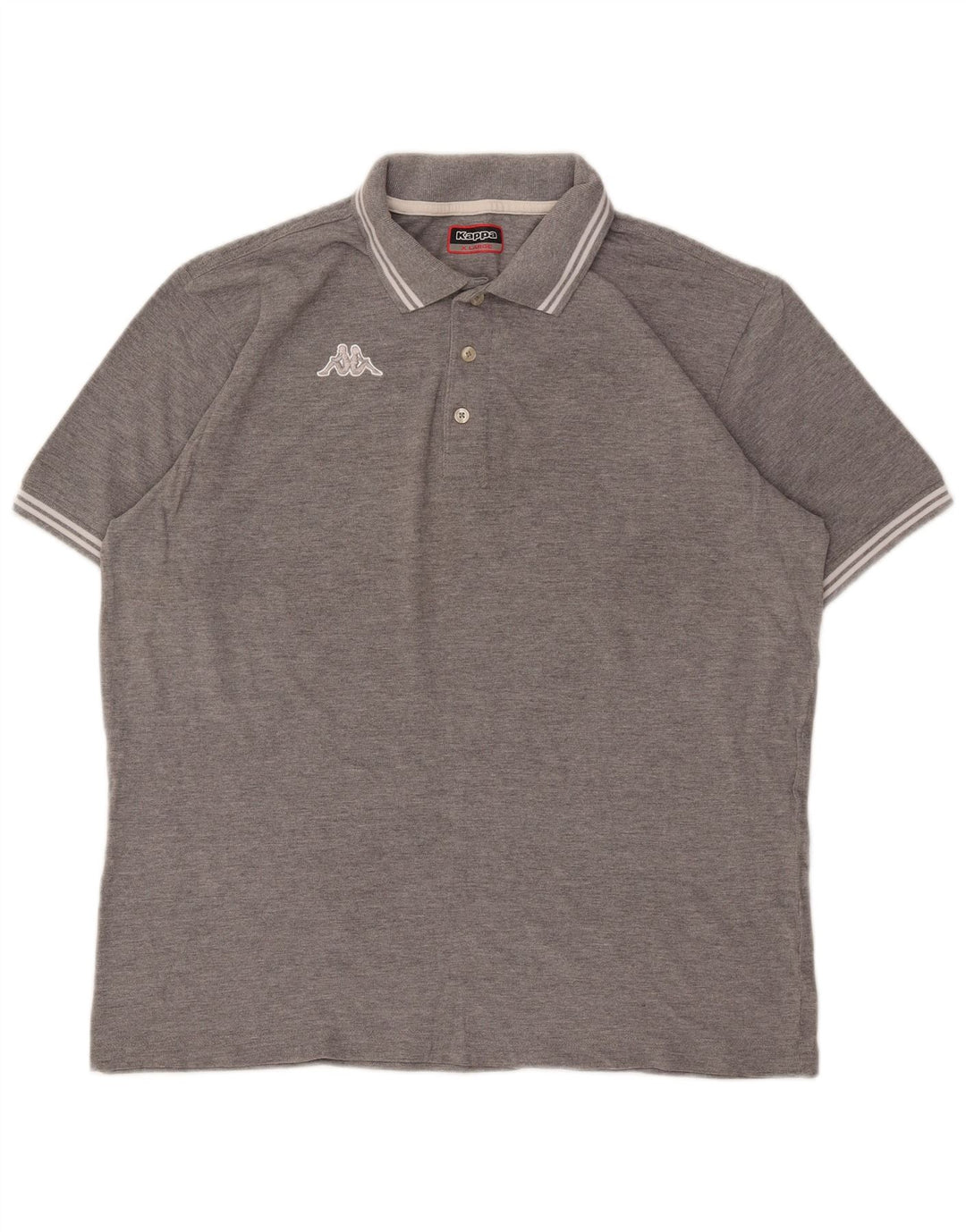 Kappa Polo Homme XL Gris Coton