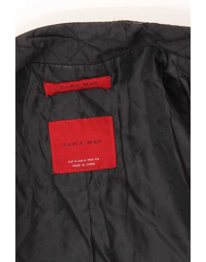 Zara Gilet matelassé pour homme UK 38 Medium Noir