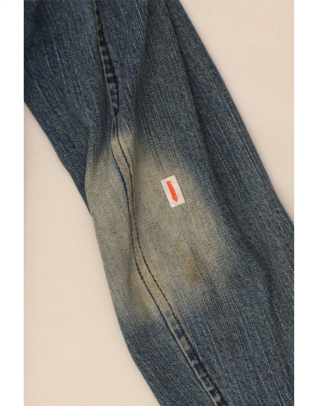 Topshop Veste blazer en jean à 2 boutons pour femme UK 14 Bleu moyen Coton