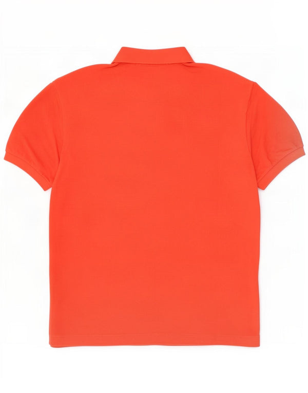 Lacoste Polo Homme Taille 8 3XL Orange Coton