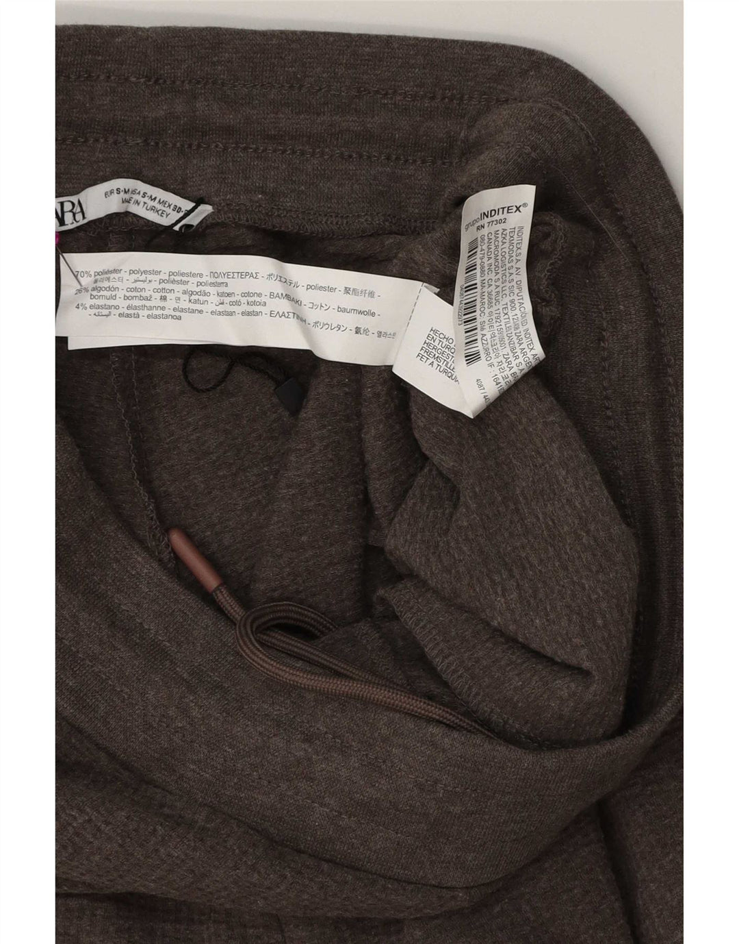 Zara Pantalon De Survêtement Homme Petit Gris Polyester