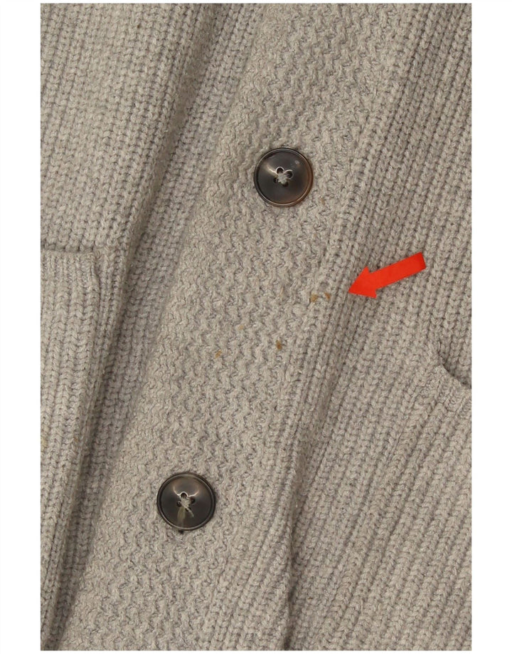 Marks & Spencer Pull Cardigan Homme XL Gris Coton