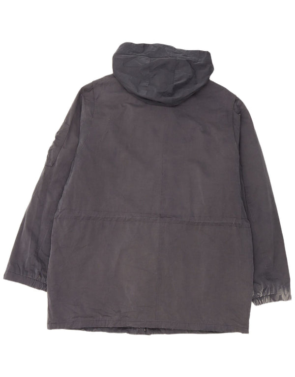 Marks & Spencer Parka à capuche pour homme UK 42 XL Bleu marine Coton