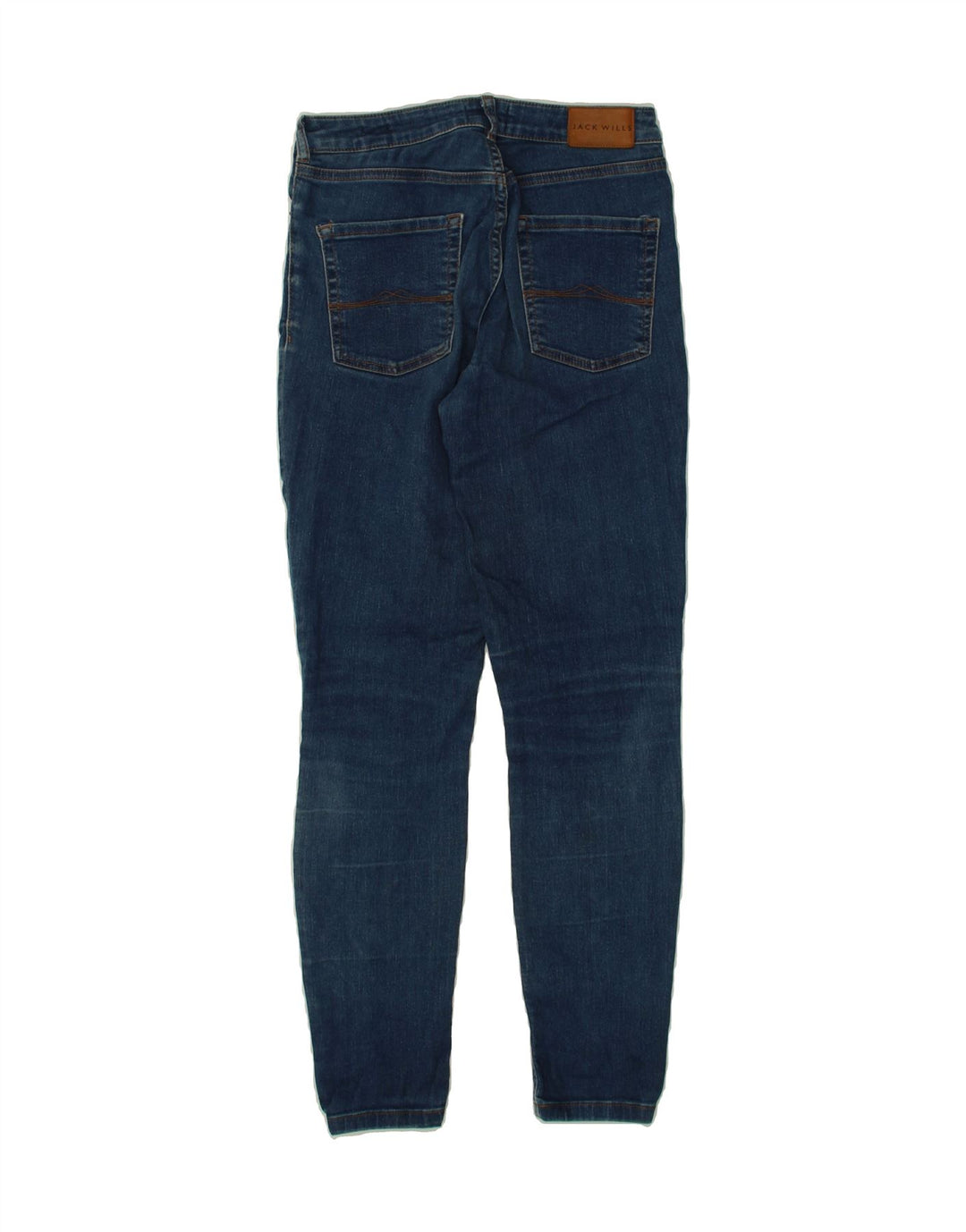 JACK WILLS Womens Short Super Skinny Jeans W27 L27 Blue Polyester Vintage Jack Wills and Second-Hand Jack Wills from Messina Hembry 
