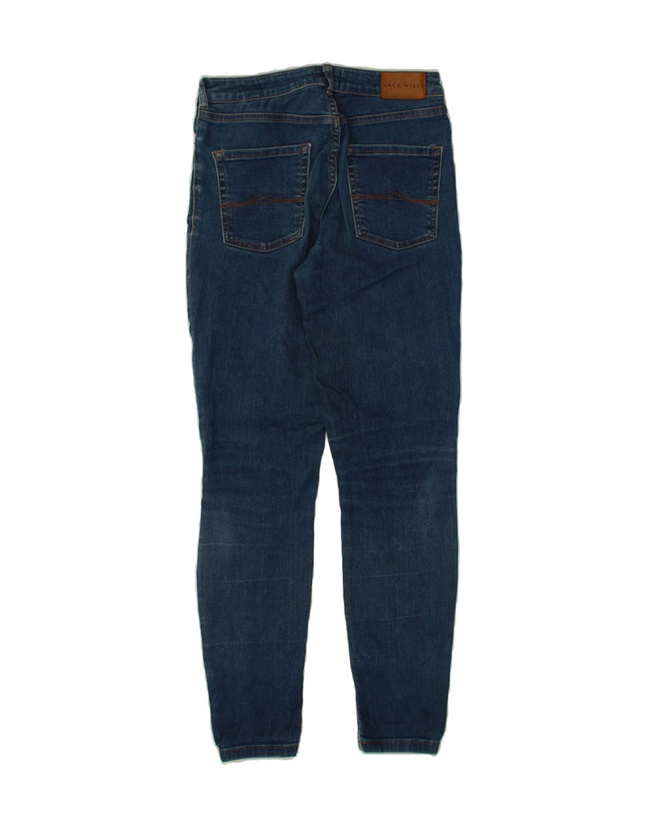 JACK WILLS Womens Short Super Skinny Jeans W27 L27 Blue Polyester Vintage Jack Wills and Second-Hand Jack Wills from Messina Hembry 