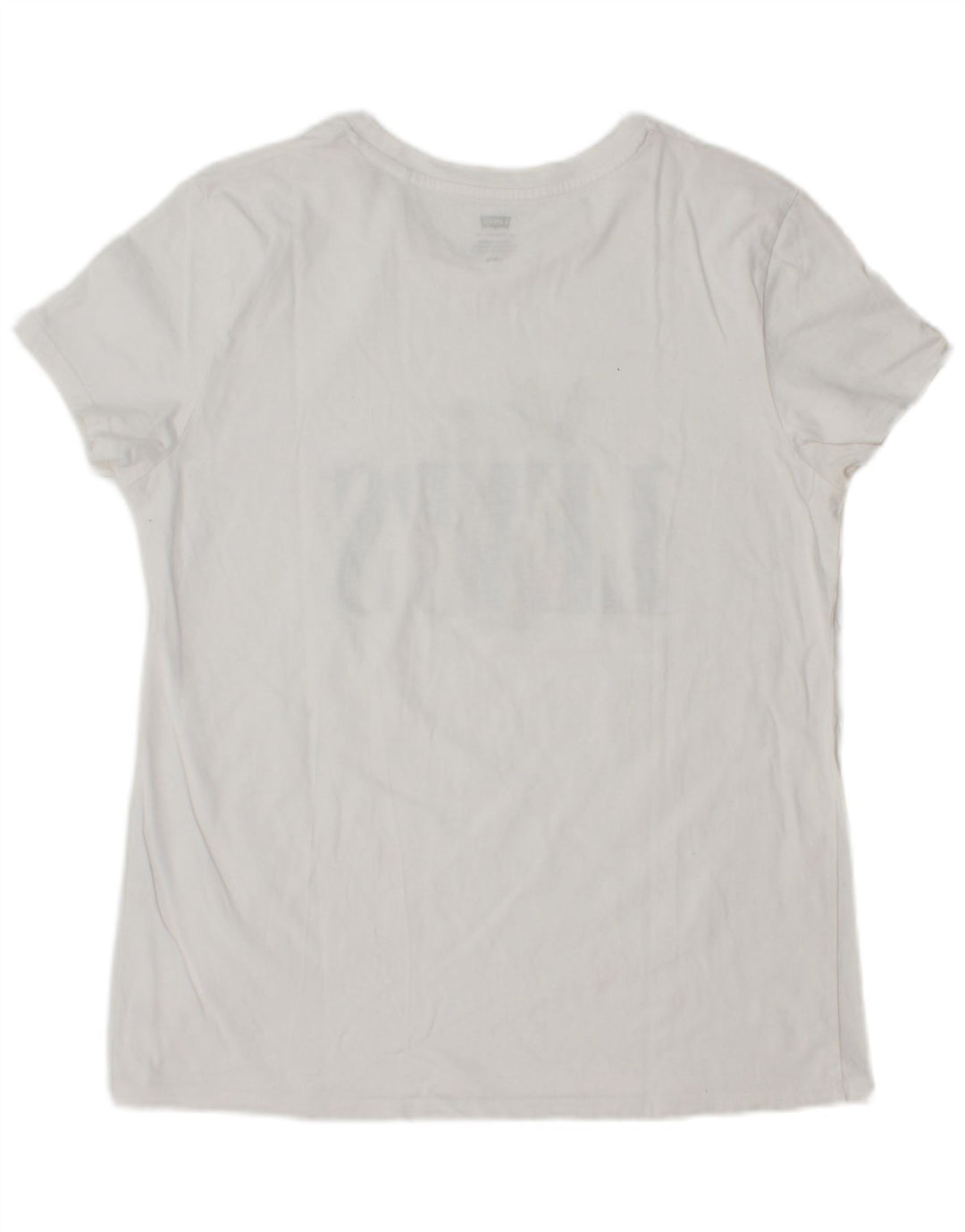 LEVI'S T-shirt graphique pour femme UK 14 Large Blanc