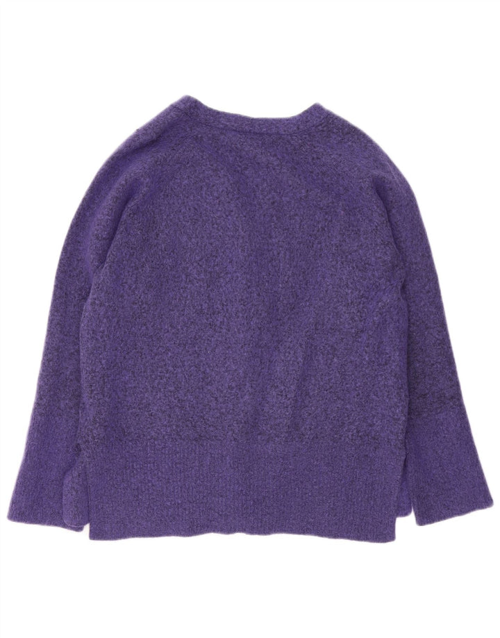 Marks & Spencer Pull cardigan autographe pour femme UK 14 Violet moyen