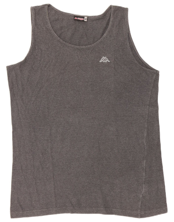 Kappa Débardeur Homme 2XL Gris Coton