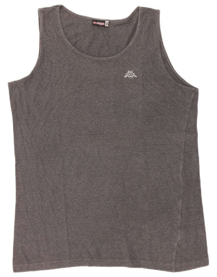 Kappa Débardeur Homme 2XL Gris Coton