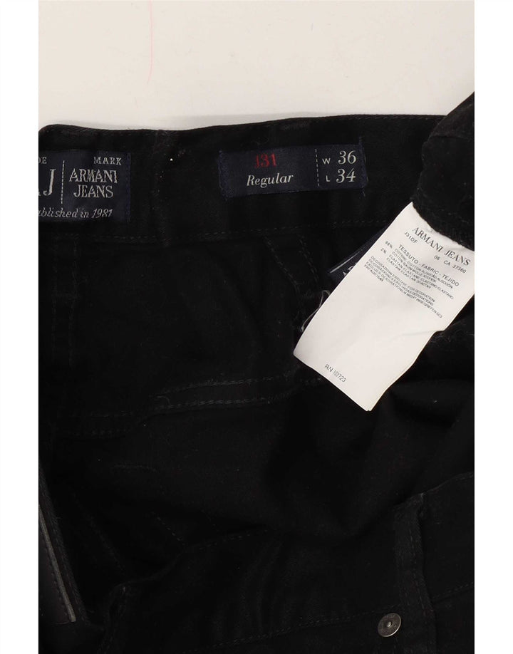 Armani Jean droit homme W36 L34 bleu marine coton