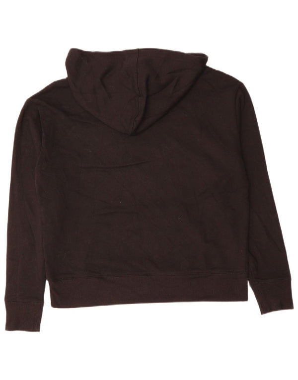 CHAMPION Pull à capuche surdimensionné graphique pour femme UK 6 XS Coton noir