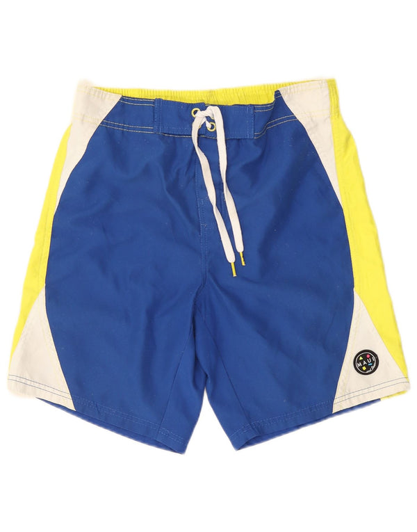 MAUI AND SONS Short de Bain Graphique Homme Bleu Moyen Colourblock