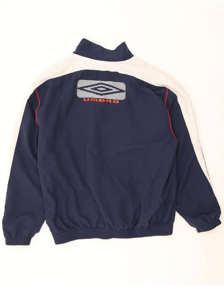Umbro Veste de survêtement graphique pour homme XL Bleu marine Colorblock Polyester