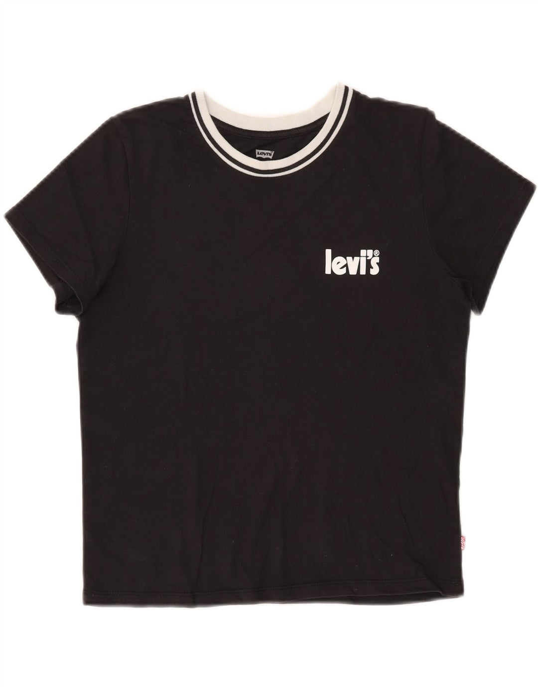 LEVI'S T-Shirt Femme UK 6 XS Noir