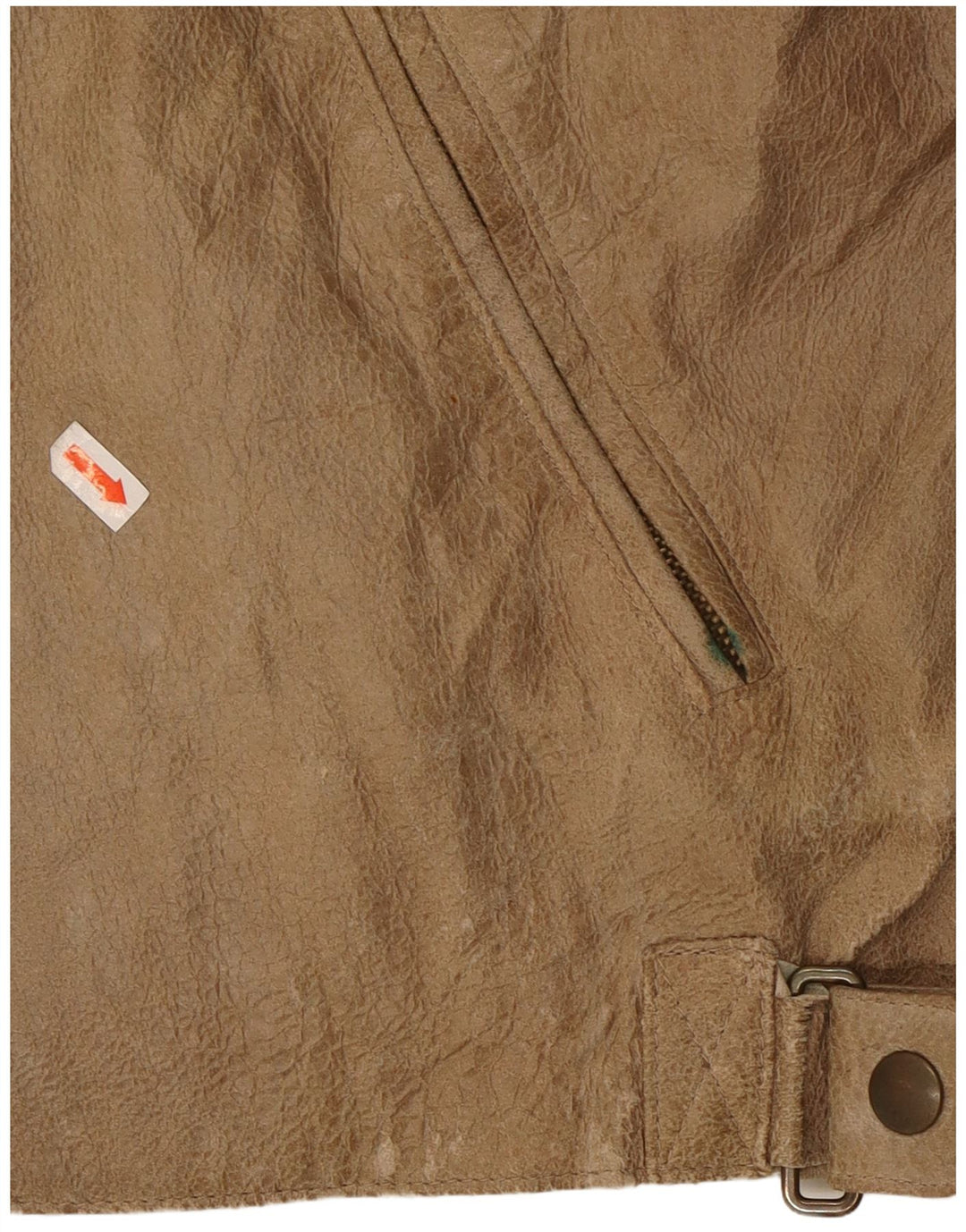 ANDREA D'AMICO Veste de course en cuir pour homme IT 56 XL Cuir beige