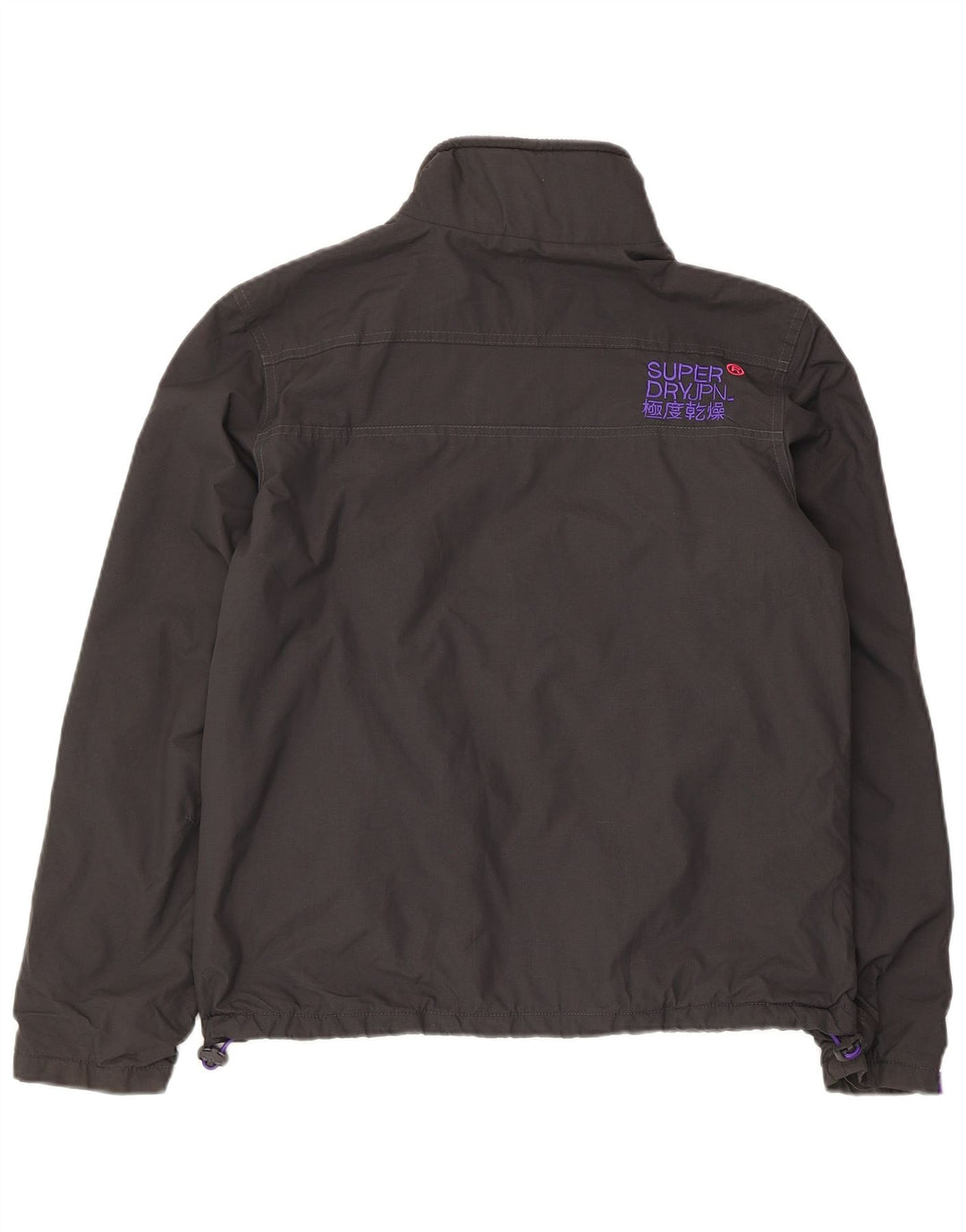 Superdry Veste coupe-vent graphique The Windhiker pour femme UK 14 Large Gris