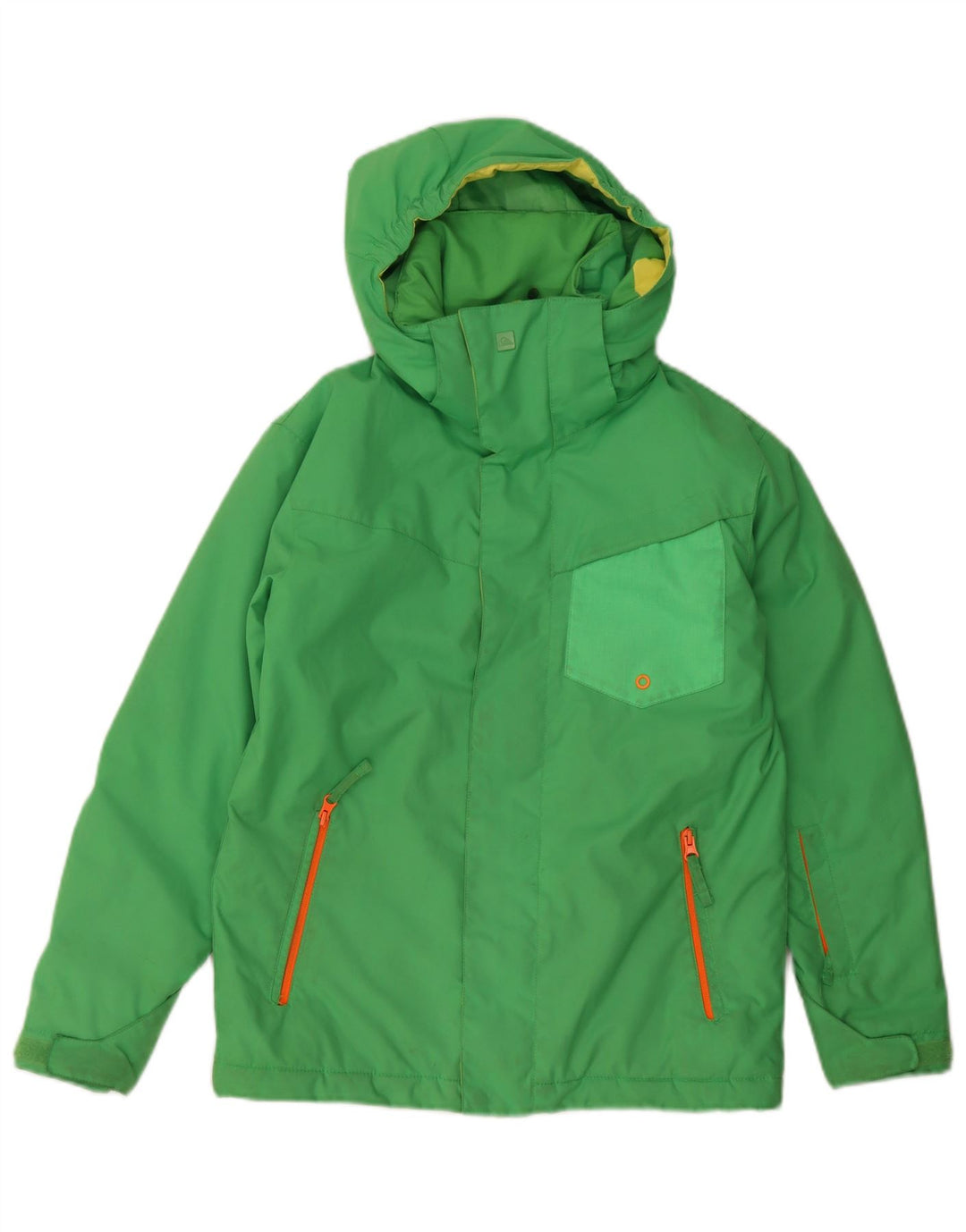 Quiksilver Veste Coupe-Vent Garçon 11-12 Ans Colorblock Vert Moyen
