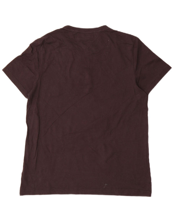 Tommy Hilfiger T-Shirt Graphique Homme Top XL Noir Coton