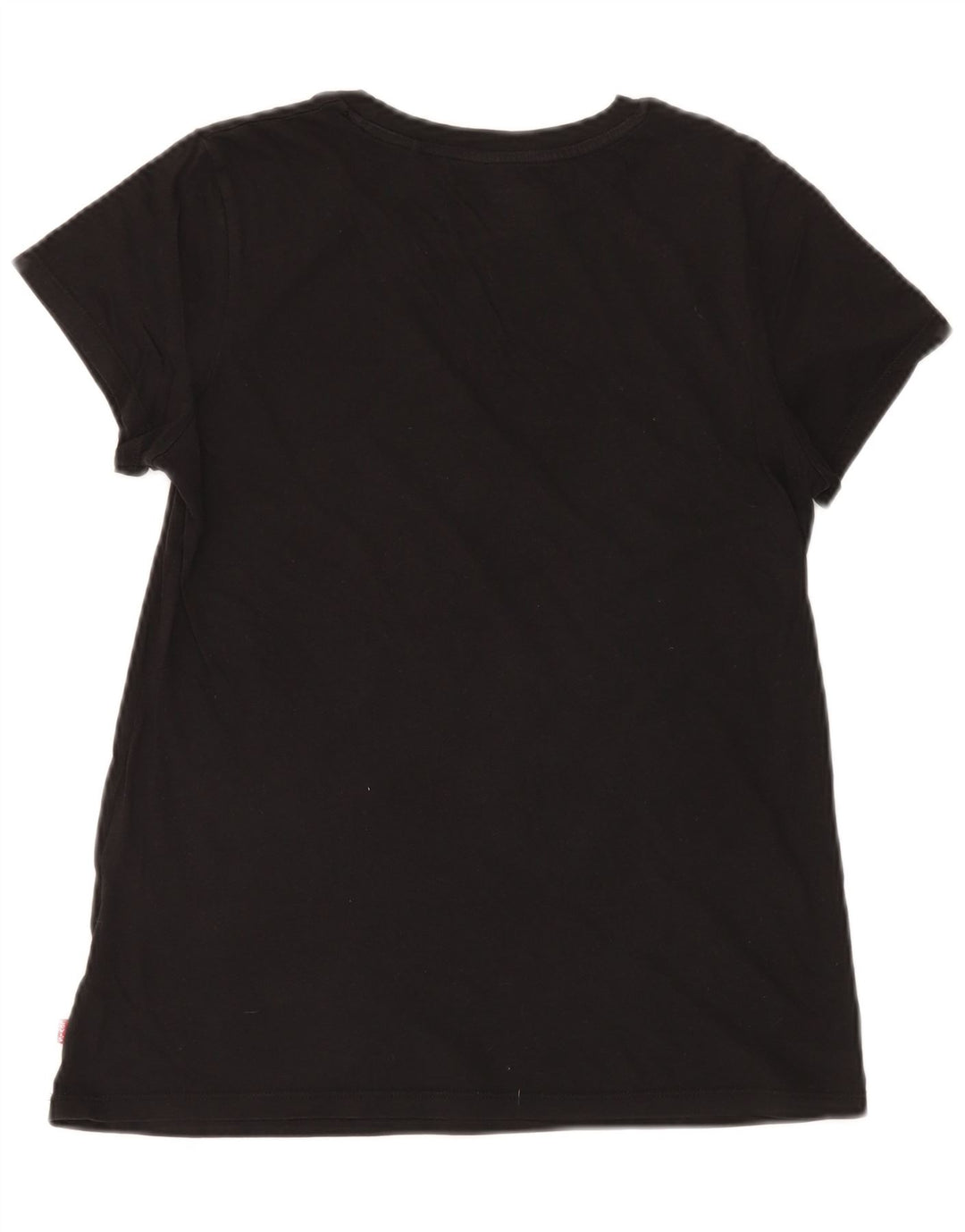 LEVI'S T-shirt graphique pour femme UK 12 Small Noir Coton