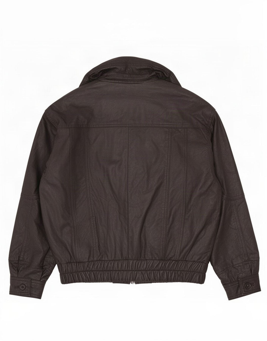 Milan Veste en cuir pour homme UK 40 Large Noir