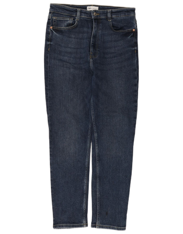 Zara Femme Jean Slim EU 42 Large W32 L27 Bleu Coton