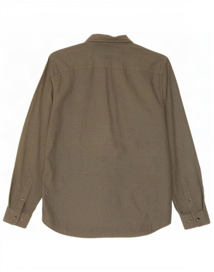 Jack & Jones Chemise En Flanelle Small Kaki Coton Homme