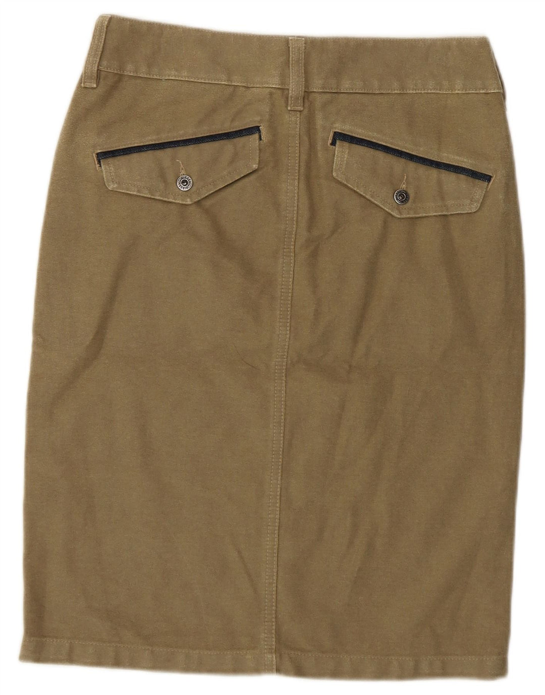 Jupe crayon Diesel Femme W26 Small Kaki Coton