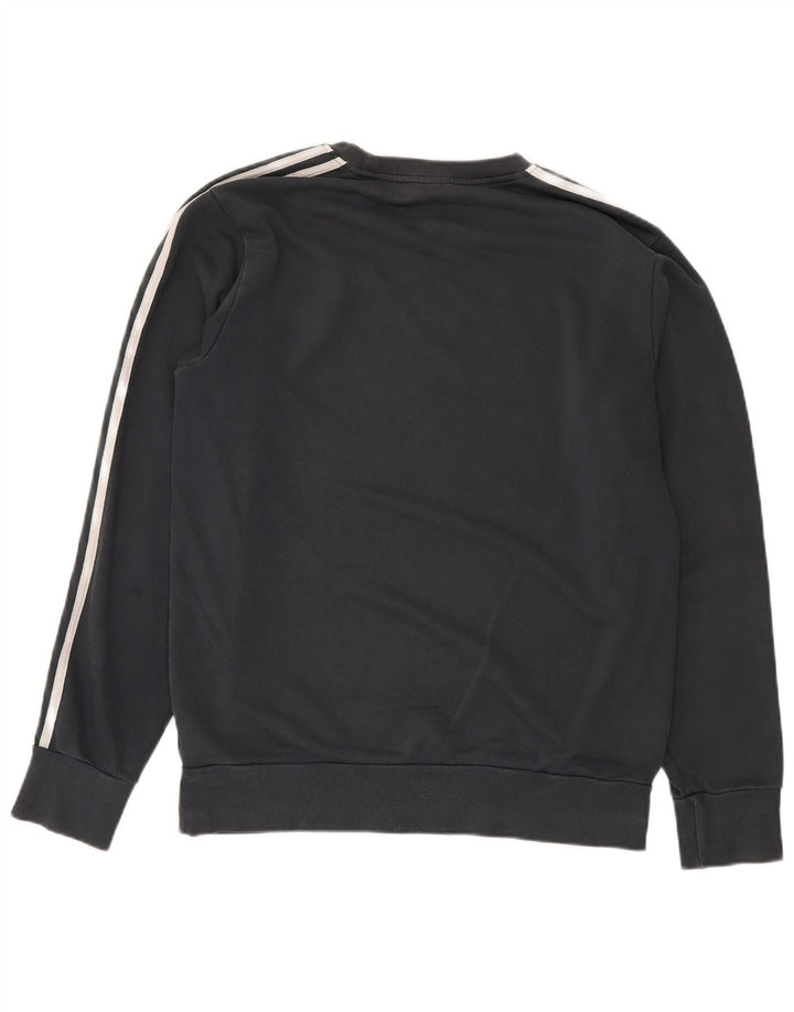 Adidas Mens Real Madrid Sweatshirt Jumper Grand Gris Coton