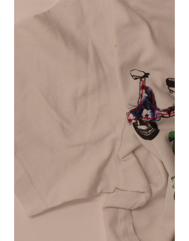 CARRERA T-Shirt Graphique Top XL Blanc Coton Homme