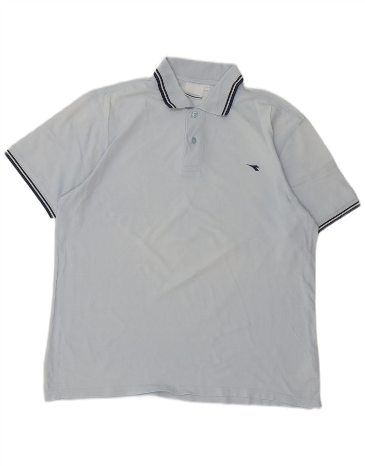 Diadora Polo Homme Grand Bleu Coton