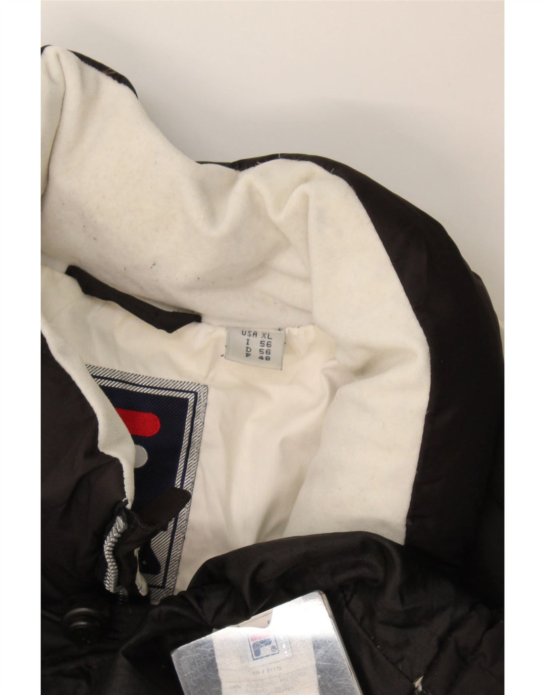 Fila Homme Gilet Rembourré IT 56 XL Noir Colorblock Polyester