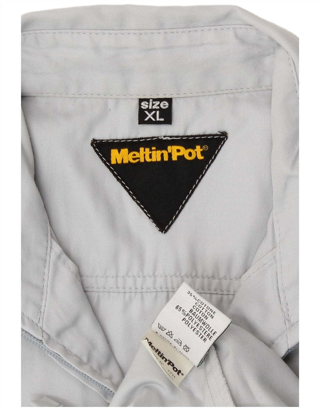 Meltin' Pot Chemise à manches courtes pour homme XL Gris Polyester