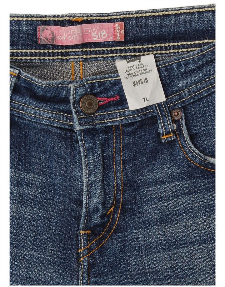 Levi's Womens 518 Short en denim taille basse Taille 7 Moyen W30 Coton bleu