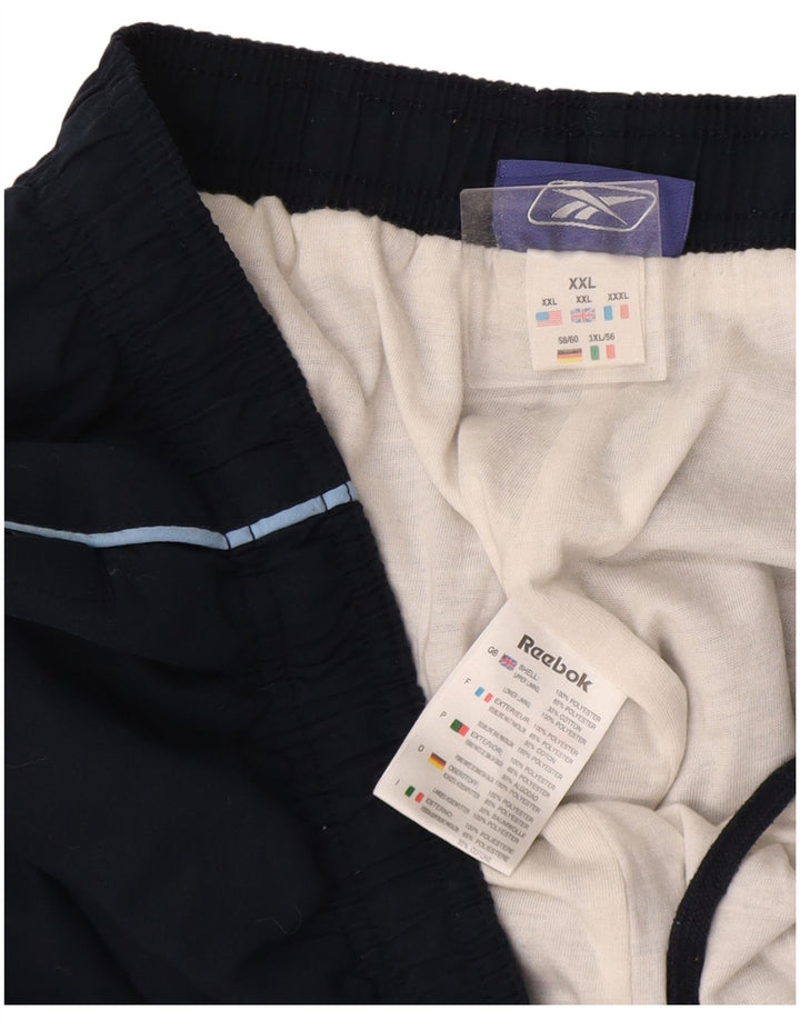 Reebok Pantalon de survêtement pour homme Joggers 2XL Bleu marine Polyester