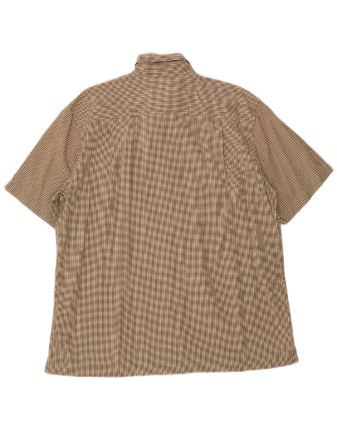 DOCKERS Chemise à Manches Courtes Homme Grand Carreau Beige Coton