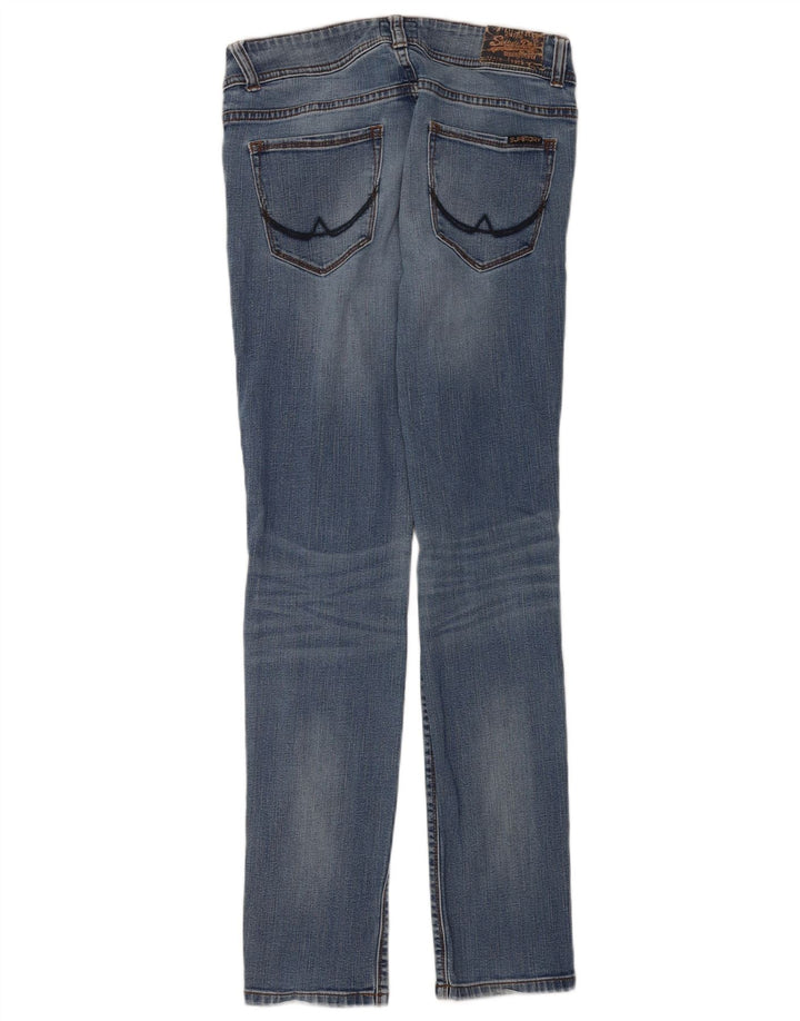 Superdry Jean Slim Cigarette W30 L32 Bleu Femme