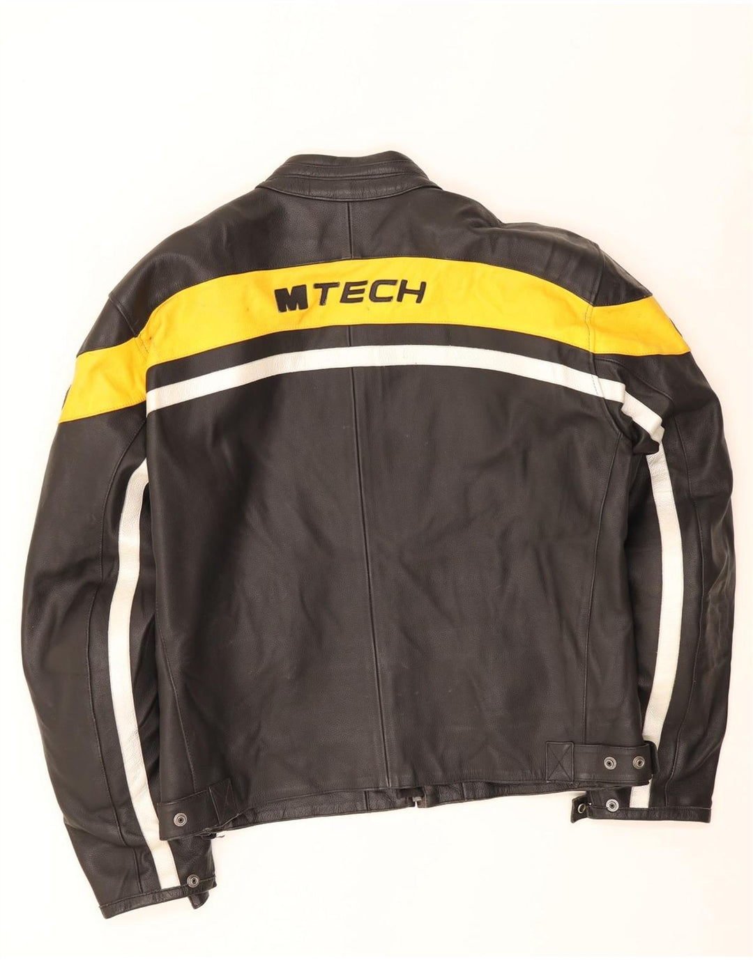 M Tech Veste de moto en cuir pour homme IT 54 XL Noir Colourblock