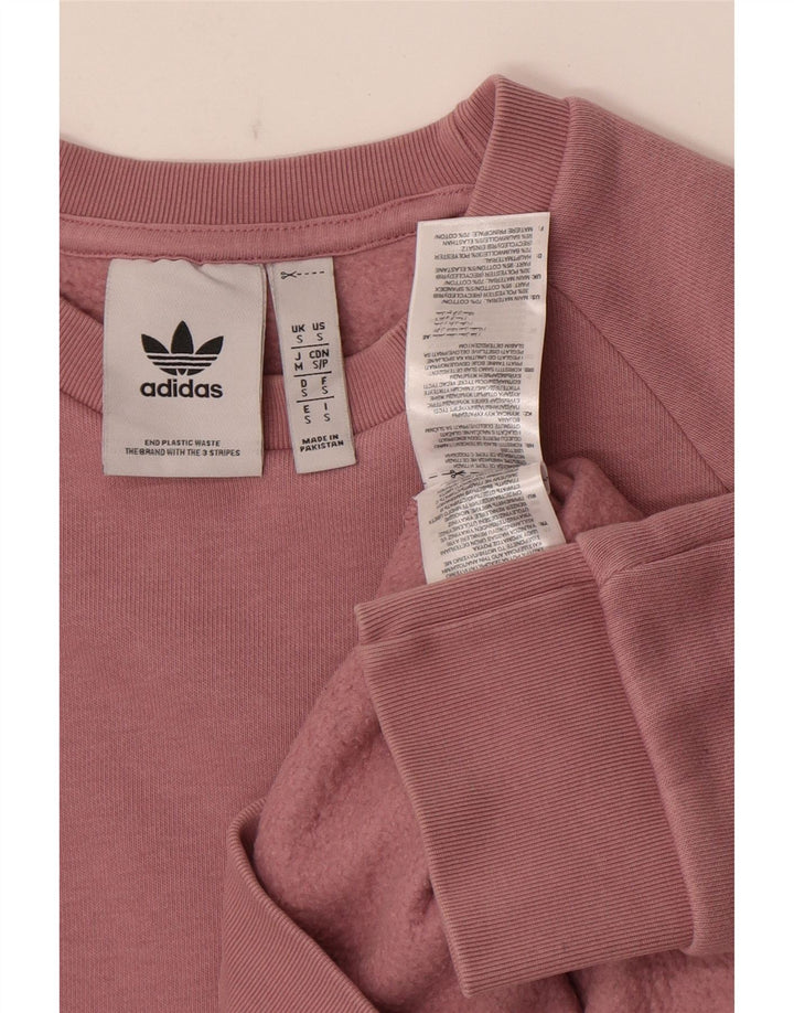 Adidas Sweat-shirt pour homme en coton rose Taille S