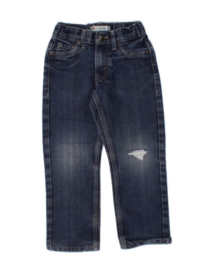 LEVI'S Boys 511 Slim Jeans 4-5 Years W20 L18  Blue Cotton Vintage Levi's and Second-Hand Levi's from Messina Hembry 