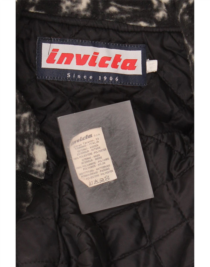 Invicta Veste polaire pour homme UK 38 Medium Noir Géométrique Polyester