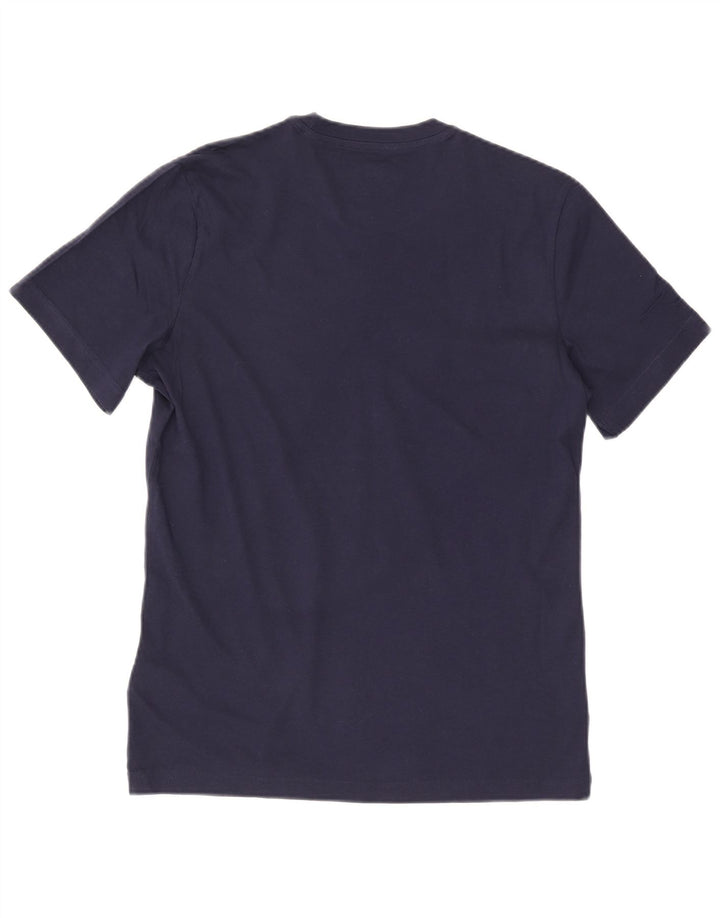 Reebok T-Shirt Graphic Homme Bleu Marine Moyen Coton