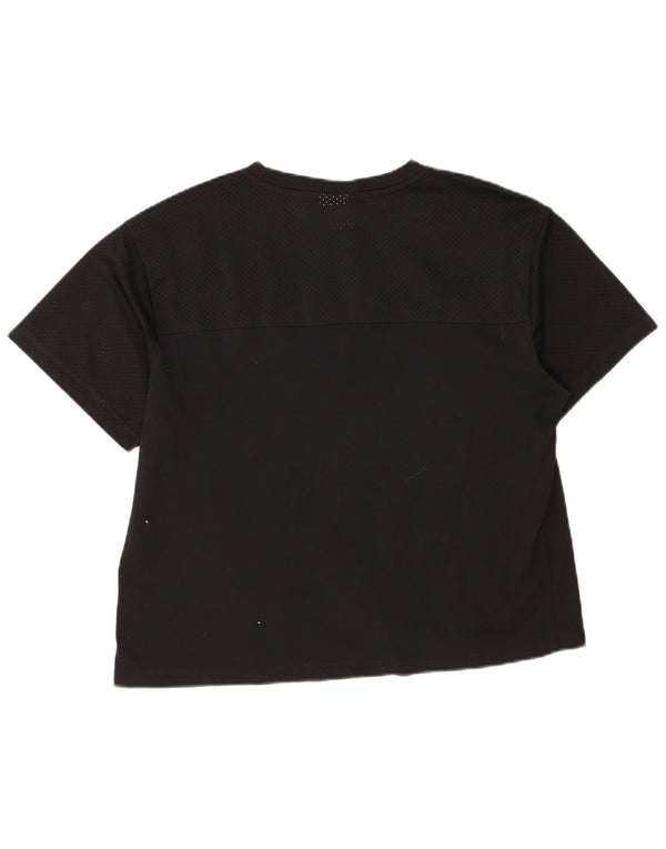 Champion T-shirt graphique pour femme UK 16 Large Noir