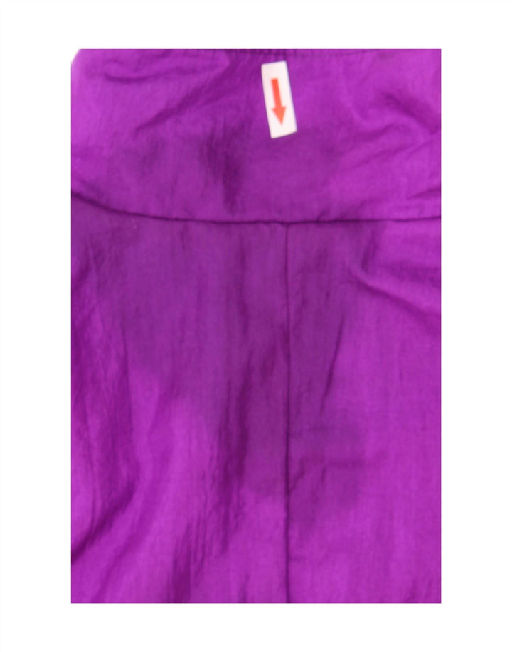 Sunterra Veste de survêtement surdimensionnée pour femme UK 10 Petit Violet Géométrique