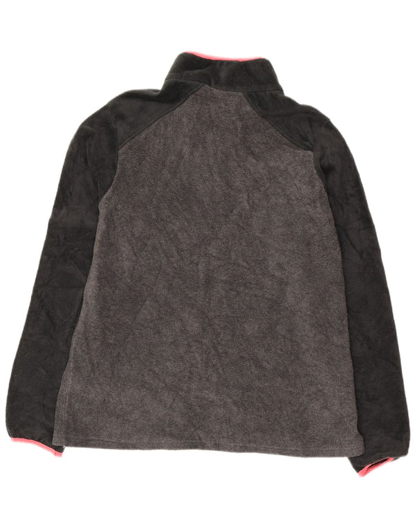 Columbia Pull polaire à col boutonné pour femme UK 44 Gris moyen Colourblock