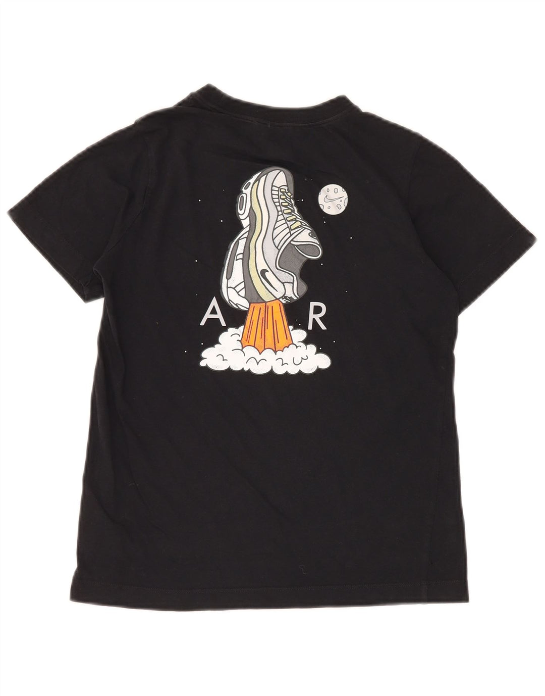 NIKE Haut T-Shirt Graphique Garçon 10-11 ans Coton Noir Moyen