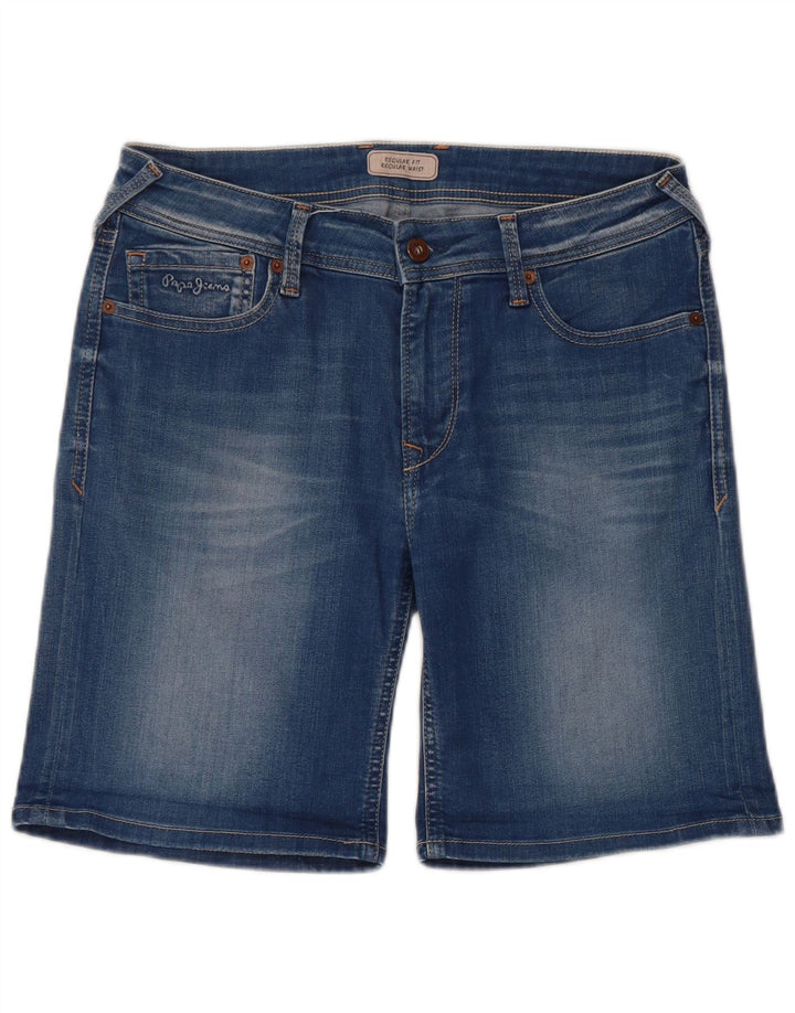 PEPE JEANS Short en Jean Coupe Regular Femme W30 Bleu Moyen Coton