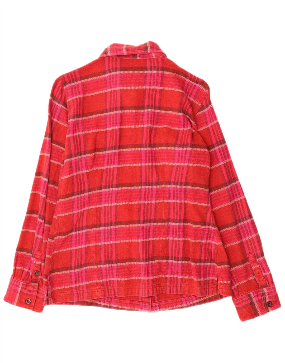 Patagonia Chemise en flanelle pour femme US 6 en coton à carreaux rouge moyen