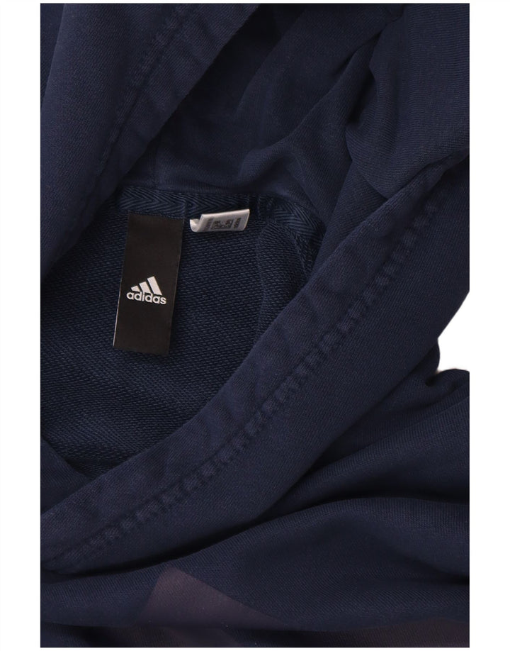 Adidas Pull à capuche graphique pour homme, grand, bleu marine