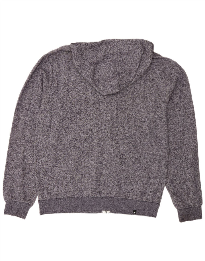 DC Pull à Capuche Zippé Homme Gris Moyen Moucheté Coton