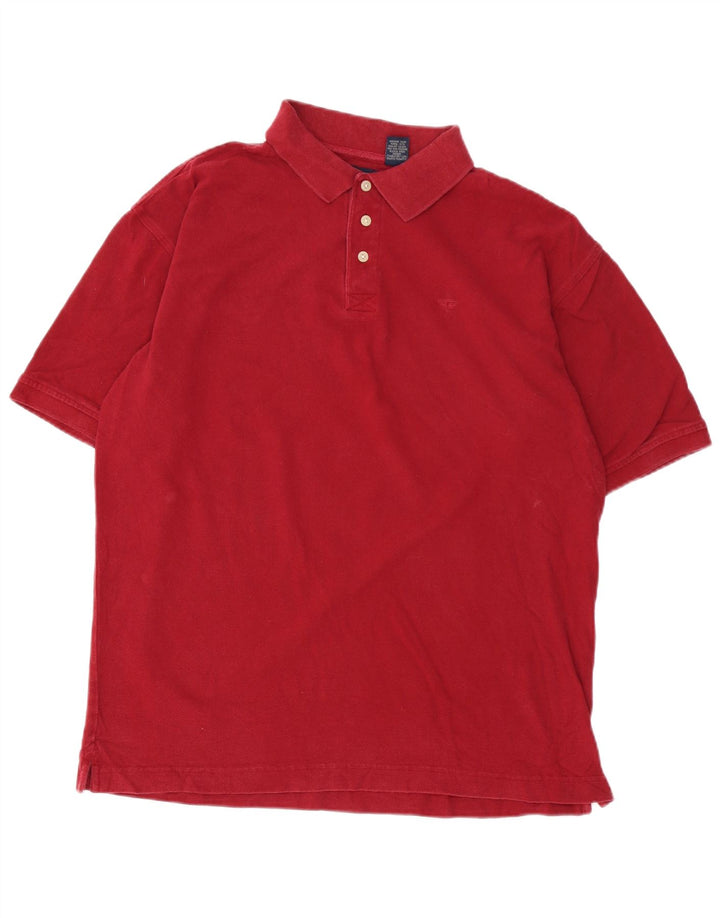 DOCKERS Polo Homme Large Bordeaux Coton